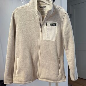 L.L. Bean Beige Fleece Jacket